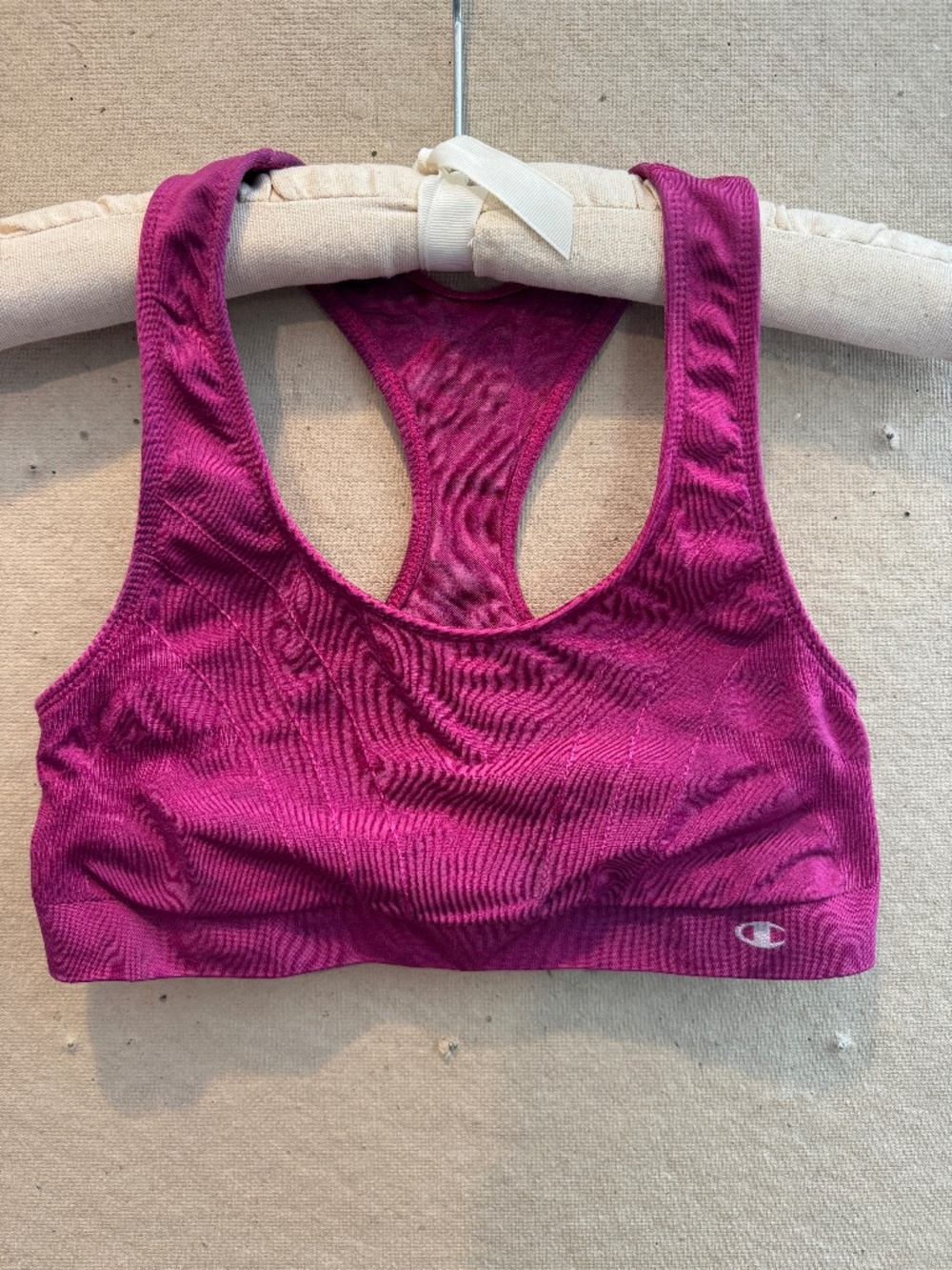 Champion Racer Back Sports Bra in Fuchsia
